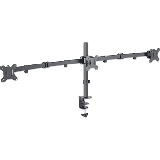 Manhattan Mount with Center Mount and Double-Link Swing Arms 13"-27" monitor tartó asztalra szürke