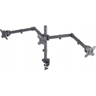 Manhattan Mount with Center Mount and Double-Link Swing Arms 13"-27" monitor tartó asztalra szürke