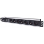 Manhattan PDU 7 Schuko CEE 7 19" rack elosztó 3m fekete