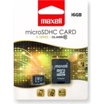 Maxell 16GB X-Series (+adapter) Class10 microSDHC memóriakártya BOX fekete
