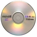 Maxell CD-R80 CD-R CD lemez 700MB papír