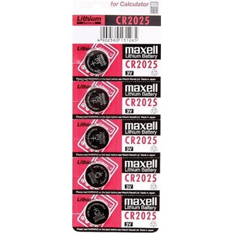 Maxell gomb (CR2025) Li elem 5db ezüst