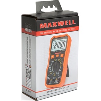 Maxwell 25221 elem teszterrel + munkalámpa funkcióval, kompakt multimeter 1db