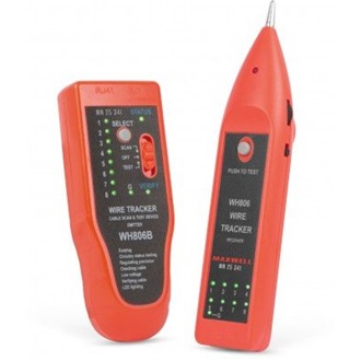 Maxwell 25341 RJ11/RJ12/RJ45 kábelteszter, kábelkereső