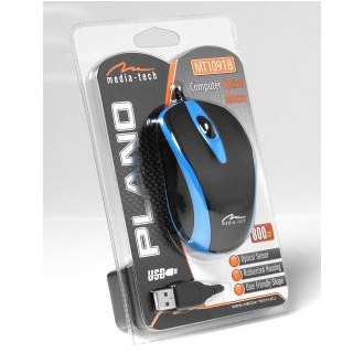 Media-Tech Plano USB optikai egér fekete-kék