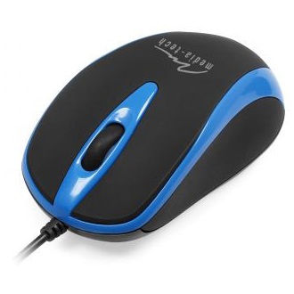 Media-Tech Plano USB optikai egér fekete-kék