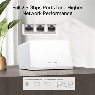 Mercusys Halo H47BE BE9300 Tri-Band Wi-Fi mesh system kit (2db)