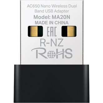 Mercusys MA20N Nano AC650 633Mb/s USB-A Dual-Band hálózati adapter