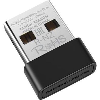 Mercusys MA20N Nano AC650 633Mb/s USB-A Dual-Band hálózati adapter