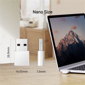Mercusys MA30N Nano AC1300 1,3Gb/s USB-A Dual-Band Wi-Fi hálózati adapter