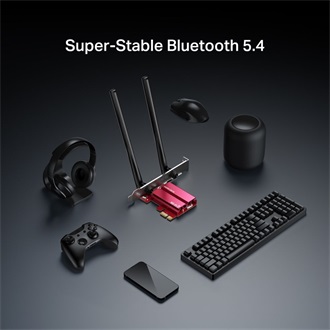 Mercusys MA37BE BE6500 6,5Gb/s PCIe x1 Tri-Band Wi-Fi Bluetooth hálózati adapter (BT5.4)