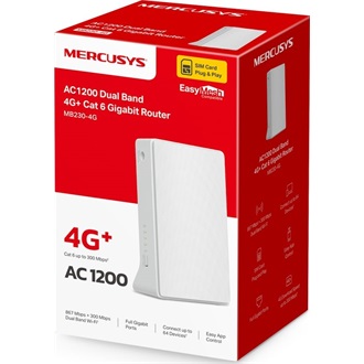 Mercusys MB230-4G AC1200 Dual-Band Wi-Fi 4G+/LTE-A router