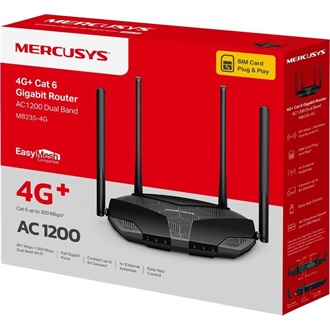 Mercusys MB235-4G AC1200 Dual-Band Wi-Fi 4G/LTE router