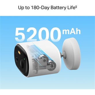 Mercusys MC410 KIT Wi-Fi smart home kültéri IP kamera + napelem 5200mAh IP65