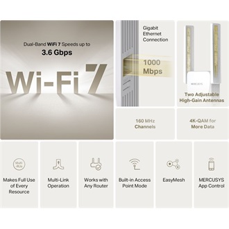 Mercusys ME25BE BE3600 Dual-Band Wi-Fi range extender