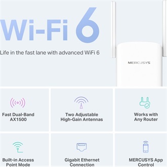 Mercusys ME60X AX1500 Dual-Band Wi-Fi range extender