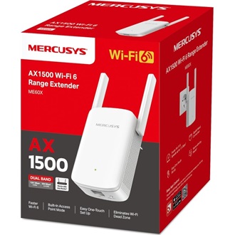 Mercusys ME60X AX1500 Dual-Band Wi-Fi range extender