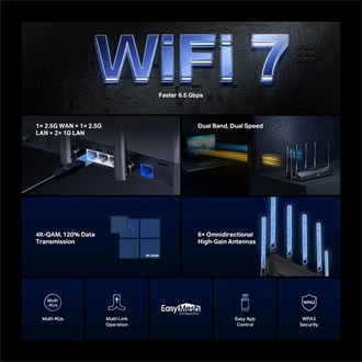 Mercusys MR37BE BE6500 Dual-Band Wi-Fi router