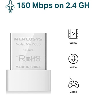 Mercusys MW150US N150 150Mb/s USB2.0 A Wi-Fi hálózati adapter