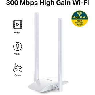 Mercusys MW300UH N300 300Mb/s USB2.0 A Wi-Fi hálózati adapter