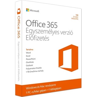 Microsoft 365 Personal 1személy 1év irodai szoftver