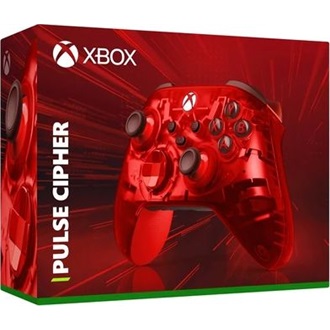 Microsoft Xbox Series X/S Bluetooth / USB-C gamepad játékvezérlő piros-átlátszó (Pulse Cipher)