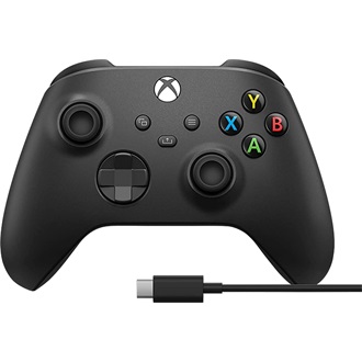 Microsoft Xbox Series X/S Bluetooth / USB-C gamepad játékvezérlő fekete (Carbon Black) + USB-C kábel
