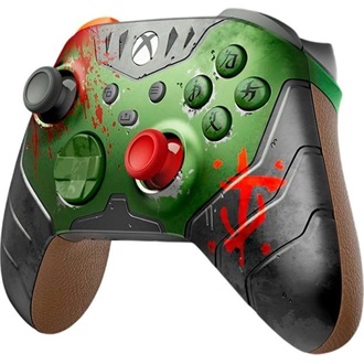 Microsoft Xbox Series X/S Bluetooth / USB-C gamepad zöld-szürke (Doom The Dark Ages Limited Edition)