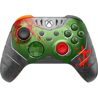 Microsoft Xbox Series X/S Bluetooth / USB-C gamepad zöld-szürke (Doom The Dark Ages Limited Edition)