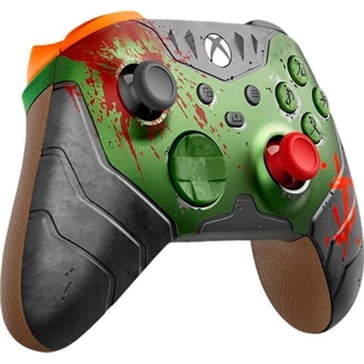 Microsoft Xbox Series X/S Bluetooth / USB-C gamepad zöld-szürke (Doom The Dark Ages Limited Edition)