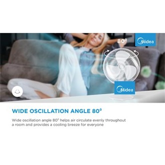 Midea FT40-21M asztali szoba ventilátor fehér