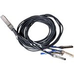 MikroTik CRS800 1db QSFP56 -> 4db SFP56 M/M adatkábel Direct Attach (DAC) 3m fekete
