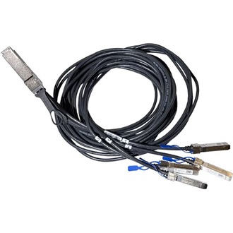 MikroTik CRS800 1db QSFP56 -> 4db SFP56 M/M adatkábel Direct Attach (DAC) 3m fekete