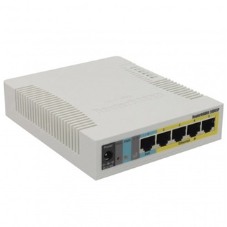 MikroTik CSS106-1G-4P-1S PoE switch