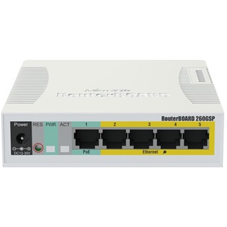 MikroTik CSS106-1G-4P-1S PoE switch