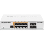 MikroTik, Cloud Router Switch (8GbitLAN+PoE, 4SFP) Desktop kivitel (CRS112-8P-4S-IN)