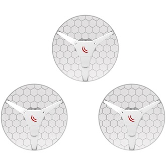 MikroTik LHG 5 kültéri Wi-Fi PoE CPE access point kit (3db)