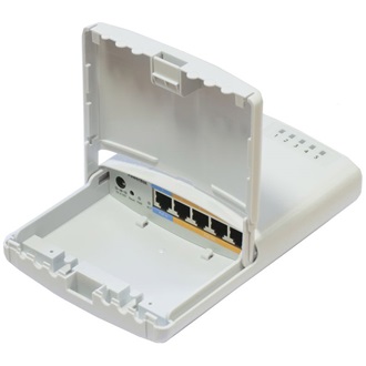 MikroTik PowerBox Outdoor 5x Ethernet port router with PoE output 6V-30V/1-2A