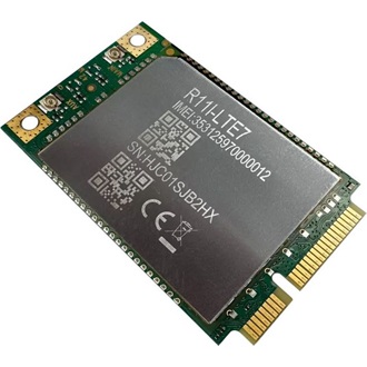 MikroTik R11e-LTE7 300/100Mb/s Mini PCIe x1 4G/LTE WWAN modem adapter