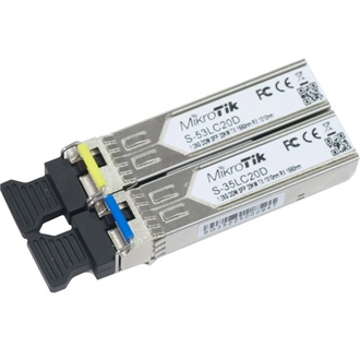 MikroTik S-3553LC20D 1.25G SFP 1xLC (SM) 1310nm/1550nm 20km DDM for Mikrotik