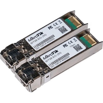 MikroTik XS+2733LC15D 25Gb/s miniGBIC SFP28 1db LC Single-mode transceiver modul (2-darabonként rendelhető)