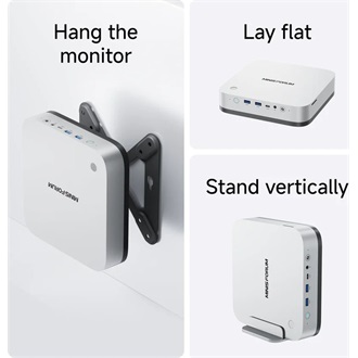 MINISFORUM AI X1 Pro-370 MFF Micro Tower barebone desktop számítógép