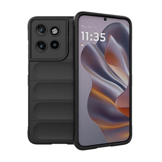 Motorola Edge 50 Neo 5G GIGAPACK Szilikon telefonvédő ütésállóság, 3D, FEKETE