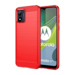 Motorola Moto E13 GIGAPACK szilikon telefonvédő ütésállóság, karbon minta, PIROS