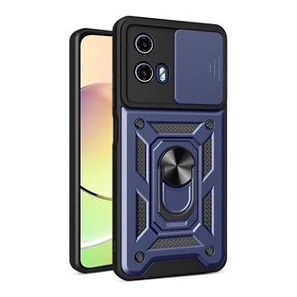 Motorola Moto E14 4G GIGAPACK Defender szilikon telefonvédő ütésállóság, kameravédő, SÖTÉTKÉK