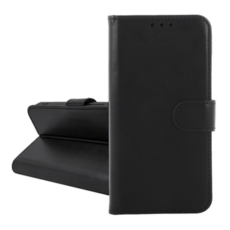 Motorola Moto E22 GIGAPACK Tok álló, bőr hatású FLIP, asztali tartó, FEKETE