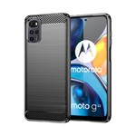 Motorola Moto E32s Gigapack Szilikon telefonvédő ütésállóság, karbon minta, FEKETE