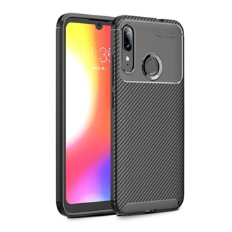 Motorola Moto E6 Plus Gigapack szilikon telefonvédő ütésállóság, karbon minta, FEKETE