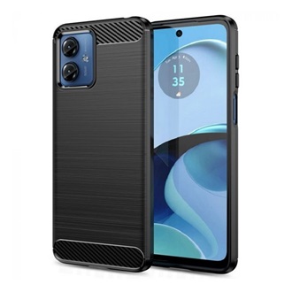 Motorola Moto G14 Gigapack szilikon telefonvédő ütésállóság, karbon minta, FEKETE