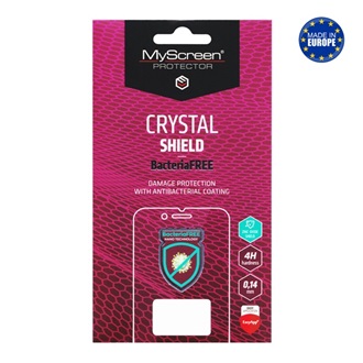 Motorola Moto G32 MYSCREEN CRYSTAL BacteriaFREE képernyővédő fólia antibakteriális, NEM íves, ÁTLÁTSZÓ